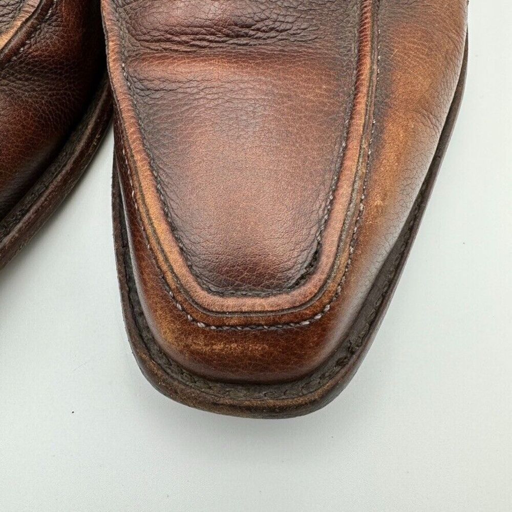 Allen Edmonds "Jackson"‎ Walnut Brown Leather Moc Toe Oxford Men's Size 8.5 - Picture 11 of 14